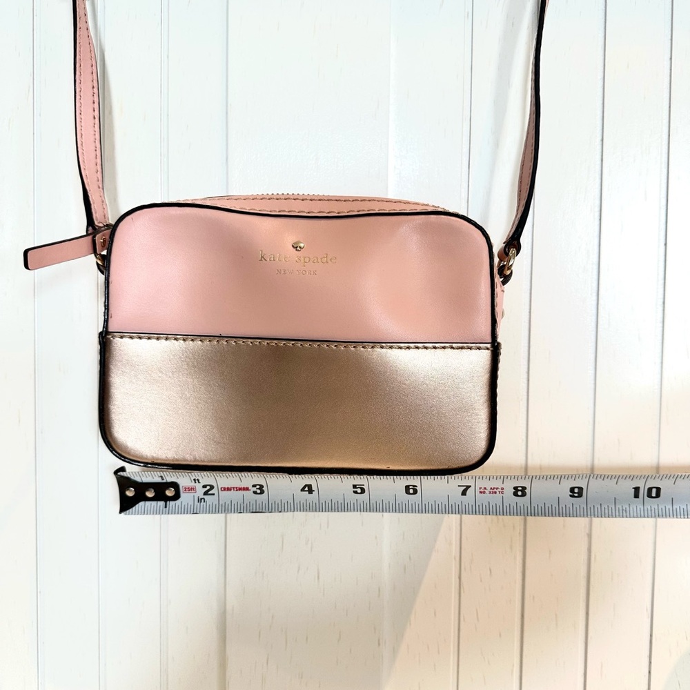Kate Spade Pink and Gold Crossbody Bag